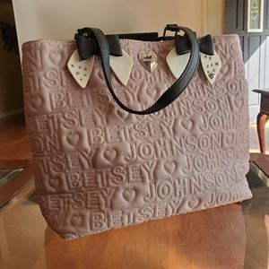 Betsey Johnson Feaux Leather tote